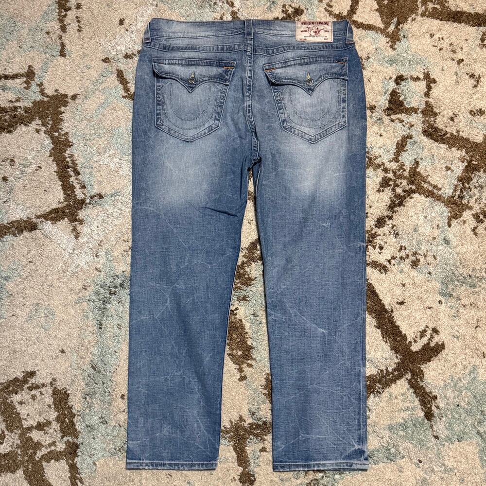 True Religion Mens Slim Drop Rise Jeans Flap Pocket Size 38 Y2K